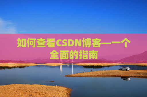 如何查看CSDN博客—一个全面的指南